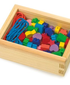 Creative Threading -Wooden Toy Box of Beads - 2